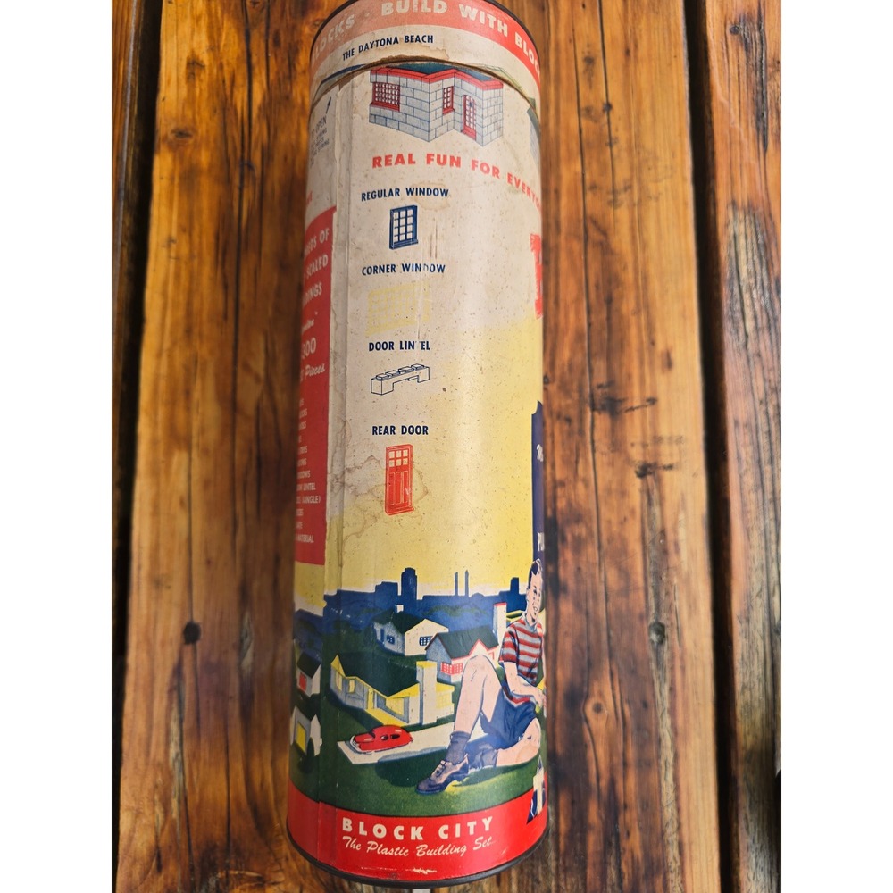 Vintage Block City No. B 300 Plastic Building Set Tri-State Molding Co 1950s - Picture 3 of 4